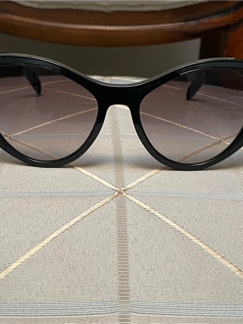 Prada Oversized Black Cat-Eye Sunglasses - Picture 9 of 9